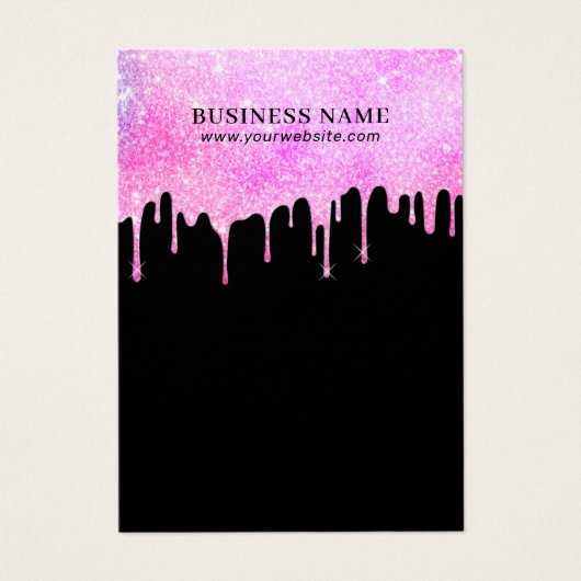 Moderne Unicorn Ombre stuurt sieraden Visitekaartje (Voorkant)