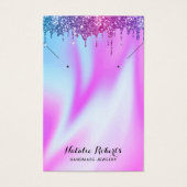 Moderne Unicorn stuurt juwelenoorscherm Visitekaartje (Voorkant)