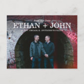 Moderne Unie sparen de Datum Aankondigingskaart (Voorkant)