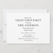 Moderne unieke 4 foto afstudeerfeest kaart (Achterkant)