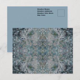 Moderne Unieke Abstracte Kunst In Een Nevelige Ste Briefkaart