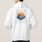 Moderne Unieke Brandy Trendy Hoodie (Achterkant)