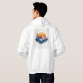 Moderne Unieke Brandy Trendy Hoodie (Achterkant volledig)