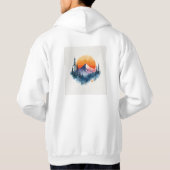 Moderne Unieke Brandy Trendy Hoodie (Achterkant)