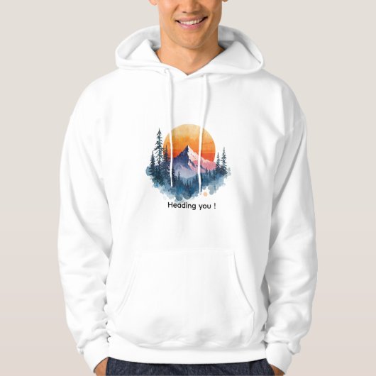 Moderne Unieke Brandy Trendy Hoodie (Voorkant)