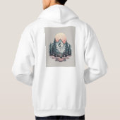 Moderne Unieke Brandy Trendy Hoodie (Achterkant)