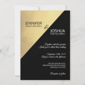 Moderne, unieke bruine bruine en gouden bruine bru kaart (Voorkant)