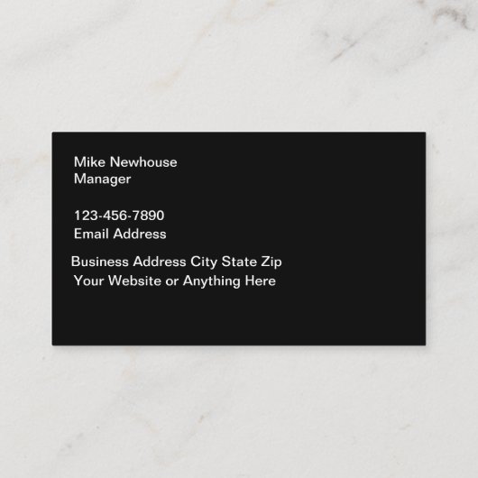 Moderne unieke constructie Visitekaartjes (Achterkant)