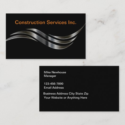 Moderne unieke constructie Visitekaartjes (Voorkant / Achterkant)