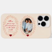 Moderne unieke Cute Heart Mam Foto Moederdag Case-Mate iPhone Case (Achterkant (horizontaal))