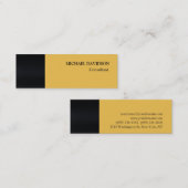 Moderne unieke elegante stijlvolle persoonlijke mini visitekaartje (Voorkant / Achterkant)