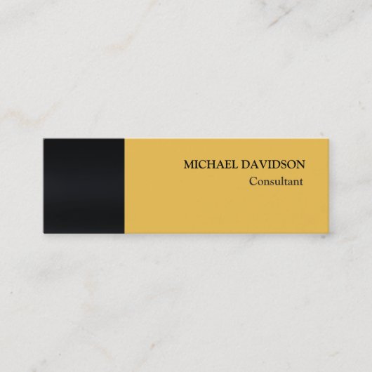 Moderne unieke elegante stijlvolle persoonlijke mini visitekaartje (Voorkant)