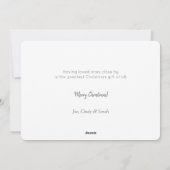 Moderne unieke feestdag, 3-foto Dimensional Grid Feestdagenkaart (Achterkant)