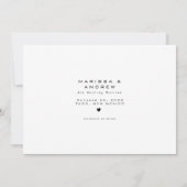 Moderne Unieke Foto Bruiloft Save The Date (Achterkant)