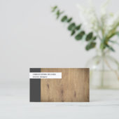 Moderne unieke foto Houden Interior Designer Visitekaartje (Staand voorkant)