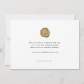 Moderne unieke fotobruiloft bespaart onze datum save the date (Achterkant)