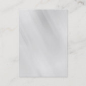 Moderne, unieke grijze monogram professional visitekaartje (Achterkant)