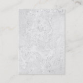 Moderne unieke grijze muur textuur monogram visitekaartje (Achterkant)