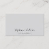 Moderne unieke handgemaakte sieraden visitekaartje (Voorkant)