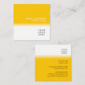 Moderne, unieke, heldere Logo Vierkante Visitekaartje (Voorkant / Achterkant)