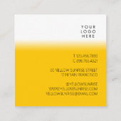 Moderne, unieke, heldere Logo Vierkante Visitekaartje (Achterkant)