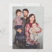 Moderne Unieke Kerstbogen Cream & Rode Foto Feestdagenkaart (Achterkant)