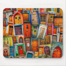 Moderne, unieke  kunstfoto muismat