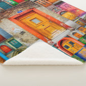 Moderne, unieke  kunstfoto sherpa deken (3/4)