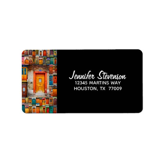 Moderne, unieke  kunstfoto's etiket (Voorkant)