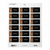 Moderne, unieke  kunstfoto's etiket (Full Sheet)