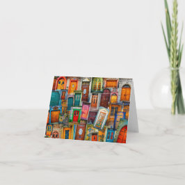 Moderne, unieke kunstfoto's kaart