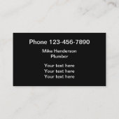 Moderne unieke loodgieter visitekaartje (Achterkant)