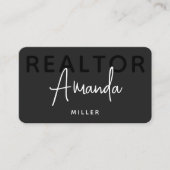 Moderne unieke makelaar makelaar makelaar in onroe visitekaartje (Voorkant)