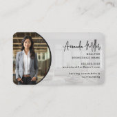 Moderne unieke makelaar makelaar makelaar in onroe visitekaartje (Achterkant)