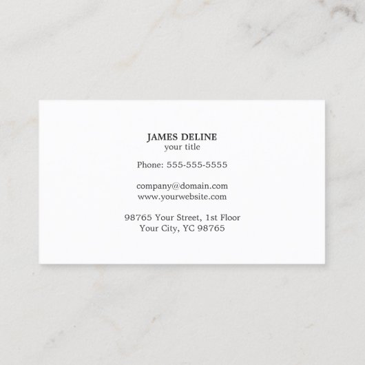 Moderne unieke medische arts visitekaartje (Achterkant)