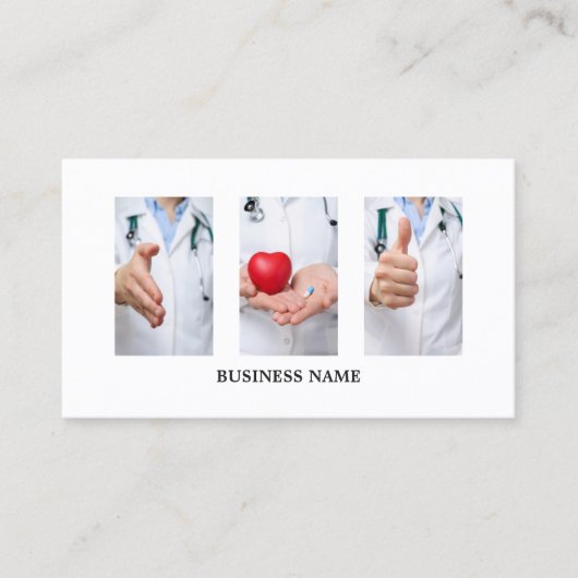 Moderne unieke medische arts visitekaartje (Voorkant)