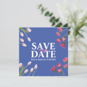 Moderne Unieke Minimalist Bewaar de datum Save The Date (Staand voorkant)