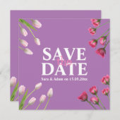 Moderne Unieke Minimalist Bewaar de datum Save The Date (Voorkant / Achterkant)