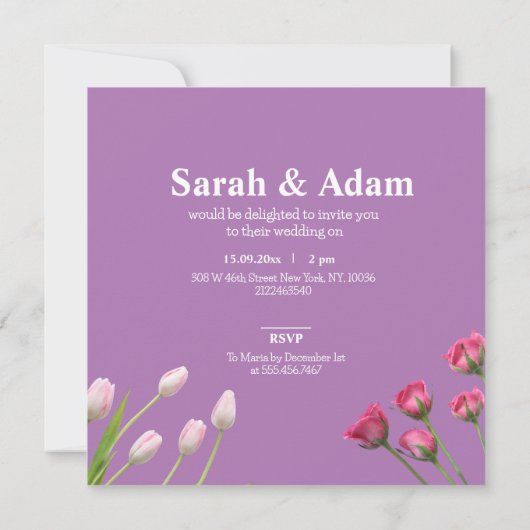 Moderne Unieke Minimalist Bewaar de datum Save The Date (Achterkant)