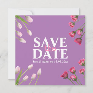 Moderne Unieke Minimalist Bewaar de datum Save The Date