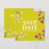 Moderne Unieke Minimalist Bewaar de datum Save The Date (Voorkant / Achterkant)