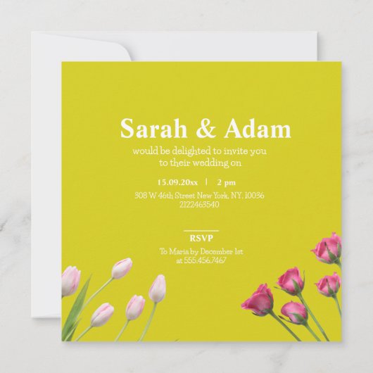 Moderne Unieke Minimalist Bewaar de datum Save The Date (Achterkant)