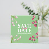 Moderne Unieke Minimalist Bewaar de datum Save The Date (Staand voorkant)