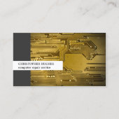 Moderne, unieke Photo Gold Circuit Board-computer Visitekaartje (Voorkant)