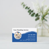 Moderne, unieke plug-service visitekaartje (Staand voorkant)