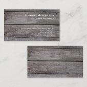 Moderne, unieke rendy standaard hout visitekaartje (Voorkant / Achterkant)