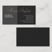 Moderne, unieke rode grijze haarlijst visitekaartje (Voorkant / Achterkant)