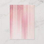 Moderne, unieke roze monogram professioneel visitekaartje (Achterkant)