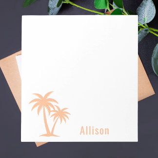 Moderne Unieke Schattige Trendy Palmboom Tropisch Notitieblok