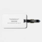 Moderne unieke speciale minimalistische bagagelabel (Achterkant horizontaal)